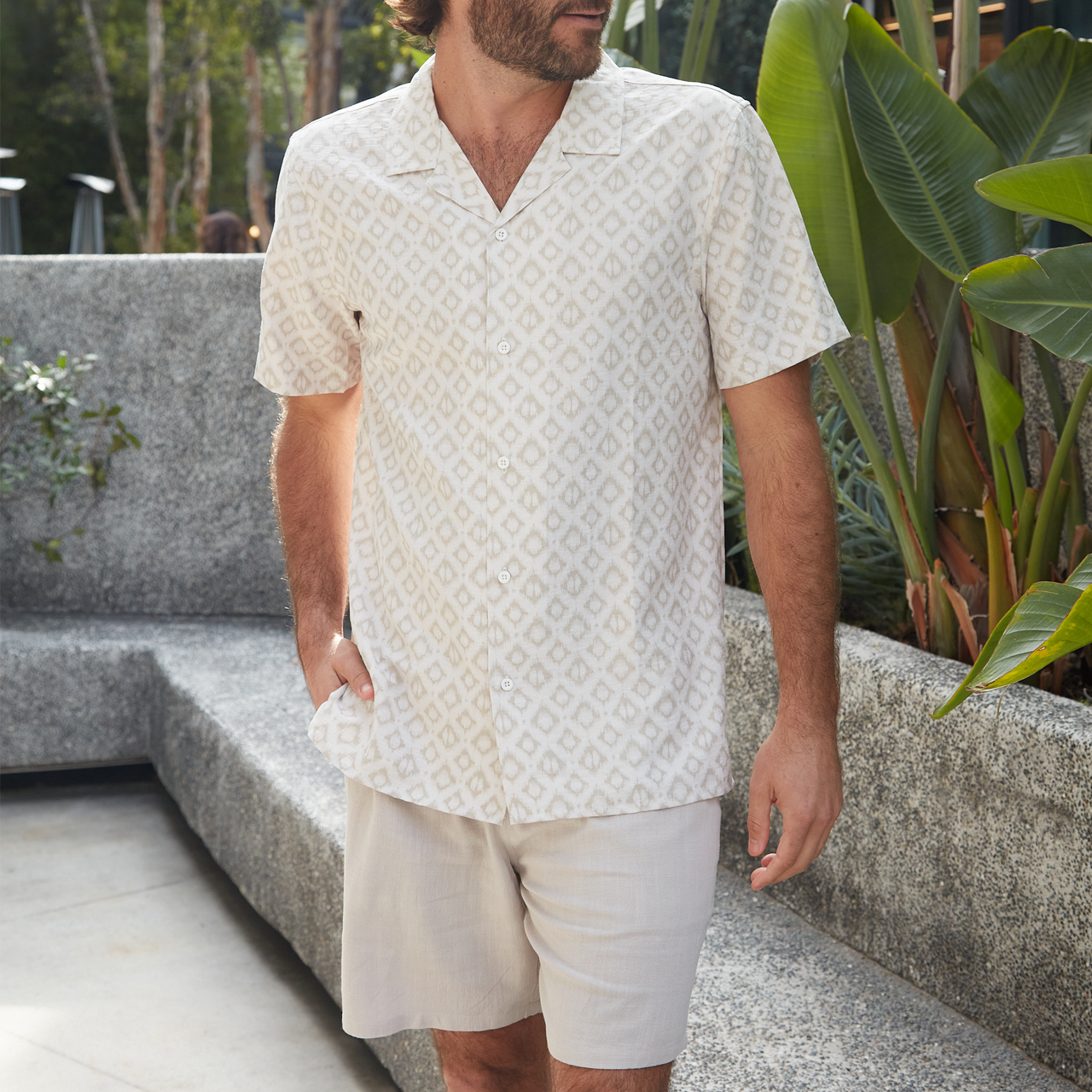 Harry Linen Cotton Short