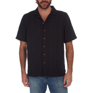 Luis Vertical Stripe Jacquard Shirt