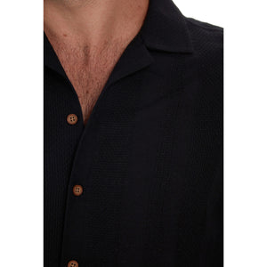 Luis Vertical Stripe Jacquard Shirt