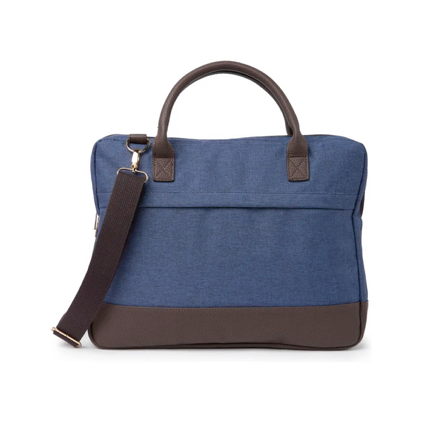 Canvas Laptop Bag - Navy Blue